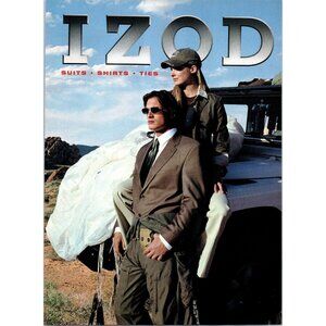 2003 Izod Mens Fashion Vintage Print Ad Land Rover Defender Parachute Wall Art